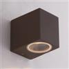 Applique qubo alluminio corten, 9,3x8x6,7 cm