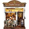 Modello di Caffetteria in Miniatura Fai da Tu Realistico per Scrivania