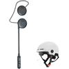 Dripio Auricolare da elmetto Bluetooth 5.3, 34 g, grado di protezione IPX6, compatibile con due dispositivi, autonomia di 9 ore, connettore di tipo C