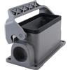 Dripio Alloggiamenti per connettori industriali, serie Han B, in alluminio, 40 A, 1000 V, colore grigio