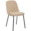Atmosphera Sedia da Interno Neora in Tessuto colore Beige