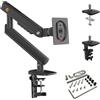 NB A5 - Supporto da scrivania con molla a gas per monitor LCD e LED 17-32