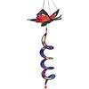 CIM - Segnavento Scacciaspiriti a forma di farfalla, apertura 24 cm, spirale: Ø 10 cm x 50 cm, con gancio incluso, resistente alle intemperie