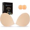 SHINYMOD Reggiseno Senza Spalline, Reggiseno Senza Schienale Invisibile al Seno Rialza Reggiseno Imbottito Spinta Seno Copricapezzolo Autoadesivo Largo Reggiseno Riutilizzabile per Costume da Bagno