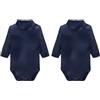 Ellepi Set 2 Pezzi Body Lupetto Neonato Caldo Cotone 100% OekoTex Invernale