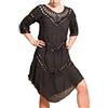 PANASIAM Tunica da Spiaggia Ibiza Donna - Abito Estivo Leggero 100% Cotone - Tunica Boho/Poncho da Spiaggia, Pareo & Kimono Cover-Up per Vacanze & Festival