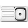 LIBEROSHOPPING Lavello incasso 1 vasca DX 80x50 cm acciaio inox con Gocciolatoio