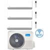 Midea Climatizzatore Condizionatore Midea Breezeless E Wifi R32 Trial Split 9000 + 9000 + 12000 BTU con U.E. M4OE-28HFN8-Q INVERTER Classe A++/A+