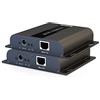 PremiumCord - Estensore HDMI 4K per 120 m Tramite LAN, IP, HDBitT, alloggiamento in Metallo, Stato LED, Compatibile con 4K@30Hz, Full HD 1080p@60Hz, HDCP, Nero
