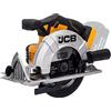 JCB Sega circolare senza fili, 18 V, 165 mm, profondità di taglio massima 55 mm, piastra di base in alluminio regolabile, 3.650 giri/min per un taglio rapido e accurato