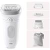 Braun Silk-épil 7 7-041 Epilatore Elettrico 40 Pinzette MicroGrip con Rasoio e Trimmer colore Bianco e Grigio - SE7-041