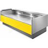 D.L. SERVICE Banco Neutro Self-Service per salumi formaggi e gastronomia - Piano espositivo cm 90 - Lunghezza cm 104 Frontale colore GIALLO ZINCO - RAL 1018