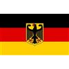 Flagify Bandiera Germania 90x150 150x240 Tedesca Nero Rosso Giallo con occhielli