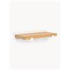 Westwing Collection Mensola piccola da parete in legno di quercia Ally, larg. 40 cm - Bianco
