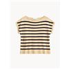 Bel Cashmere Maglia in seta e misto lino Nelly - Beige, Blu