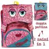 TrAdE Shop Traesio ZAINO SCUOLA CARTELLA DOPPIO SCOMPARTO ELEMENTARI MEDIE DOPPIA PATTINA BE SMART
