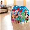 TrAdE Shop Traesio CASETTA TENDA IN PVC PER BAMBINI 3-6 ANNI CASTELLO 95X107X75 CM PIEGHEVOLE 45642
