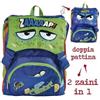 TrAdE Shop Traesio ZAINO BE SMART TEMPO LIBERO BLU VERDE SCUOLA RAGAZZI RAGAZZE MEDIE SUPERIORI