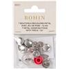 Bohin - Bohin Alluminio (12mm) Copertura dei Pulsanti - 7 Pezzi