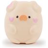oCreon Giocattoli squishy a forma di maialino timido, giocattoli kawaii a forma di animali, giocattoli morbidi che si comprimono lentamente, maialini squishy