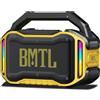 Selius Altoparlante Bluetooth portatile da 80W, colore giallo - Altoparlante wireless per esterni - Audio stereo - Materiale: ABS - Ideale per feste e attività all'aperto
