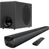 Selius Soundbar 2.1 con audio surround - Potenza: 110 Watt - Larghezza: 43 cm - Colore: Nero