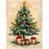 Sonstige Puzzle di Natale, 100 pezzi, con l'immagine di un albero di Natale, adatto agli adulti