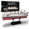 Piececool Puzzle metallico 3D, modello della nave Titanic, 226 pezzi, kit di modellismo in acciaio inossidabile, per adulti