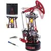 ROKR Kit di montaggio puzzle 3D, pompa per l'estrazione di petrolio, plastica e metallo, 127 pezzi, alimentazione tramite USB