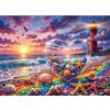 HUADADA Puzzle da 1000 pezzi, "Costa dell'Arcobaleno", dimensioni 70x50 cm, adatto a partire dai 14 anni