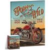 Sonstige Puzzle da parete per adulti, poster retrò, "Born to be Wild", fai da te, da appendere, decorazione murale, 366 pezzi, 30,7 x 23,7 cm