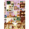 HUADADA Puzzle da 1000 pezzi, tema: salotti da tè, dimensioni 70 x 50 cm