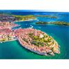 HUADADA Puzzle da 1000 pezzi, adulti, soggetto: centro storico di Rovinj, dimensioni: 70 x 50 cm