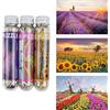 Sonstige Set di 3 mini-puzzle, 150 pezzi ciascuno, per adulti. Motivi: lavanda, girasole, tulipano