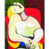 Sonstige Puzzle da 1000 pezzi per adulti e bambini dai 14 anni, raffigurante il dipinto "Il Sogno" di Picasso, dimensioni 70x50 cm