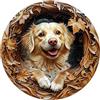 Sonstige Puzzle in legno per adulti, raffigurante un cane Golden Retriever, 300 pezzi, confezione regalo