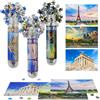 Sonstige Confezione da 3 mini-puzzle da 150 pezzi, per adulti, raffiguranti la Torre Eiffel, la Cattedrale di Notre Dame e il Partenone. Dimensioni: 6 x 4 pollici