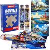 Sonstige Confezione da 3 mini-puzzle da 150 pezzi, raffiguranti un porto con un faro, colore blu, dimensioni 15 x 10 cm