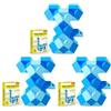 Sonstige Puzzle a forma di serpente, 48 pezzi, colore blu, confezione da 3