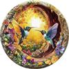 Sonstige Puzzle da 1000 pezzi, raffigurante colibrì in un buco di un albero, dimensioni 675 x 675 mm