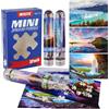 Sonstige Confezione da 3 puzzle mini, 150 pezzi, adulti, raffiguranti cascate glaciali, dimensioni 15 x 10 cm