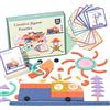 Sonstige Puzzle in legno Montessori, adatto a bambini dai 4 anni, gioco di abbinamento di forme, puzzle educativo per bambini, regalo per ragazzi e ragazze