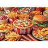 Sonstige Puzzle per adulti, 1000 pezzi, motivo: combinazione di pizze, dimensioni: 70 x 50 cm