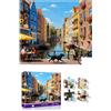 Sonstige Puzzle da 1000 pezzi per adulti, raffigurante un canale illuminato dal sole, forma rettangolare, dimensioni 55x49 cm. Ideale come gioco da tavolo per famiglie o come decorazione da parete