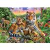 Sonstige Puzzle per adulti, 1000 pezzi, soggetto: famiglia di tigri, dimensioni: 70 x 50 cm