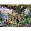 Sonstige Puzzle per adulti, 1000 pezzi, "Lupi nella foresta", dimensioni 70 x 50 cm
