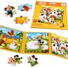 Sonstige Puzzle magnetici per bambini piccoli, giocattoli educativi da portare con sé, 48 pezzi, ambientazioni a tema fattoria