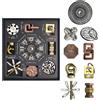 Sonstige Set di puzzle in metallo a forma di Bagua, con bussola Feng Shui, composto da 8+1 enigmi in lega di metallo, giochi di logica per adulti, per ridurre lo stress, ideale come regalo