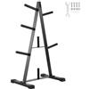 VEVOR Albero per Dischi Pesi con Telaio ad A per Dischi Pesi da 25,4 mm Albero per Dischi Standard, Capacità di Carico di 227 kg Supporto per Pesi, Supporto per Bilanciere per Palestra Domestica, Nero