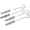 - Tassello a espansione LUX-TOOLS con gancio a vite curvo zincato Ø 8 mm x 40 mm 4